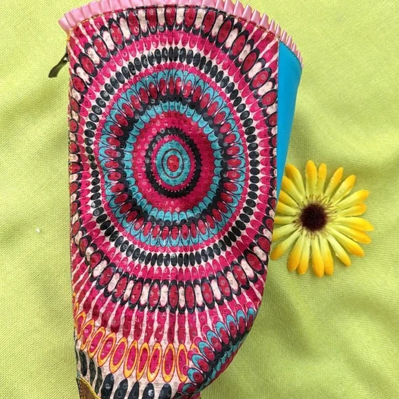 π©· Made in Spain; Super Unique and Brand New! Vegan Leather Colorful Boots 9/40! - Picture 12 of 15